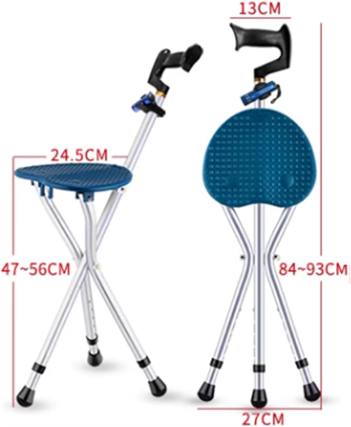 Elderly Crutches Folding Cane Chair