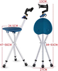 Elderly Crutches Folding Cane Chair