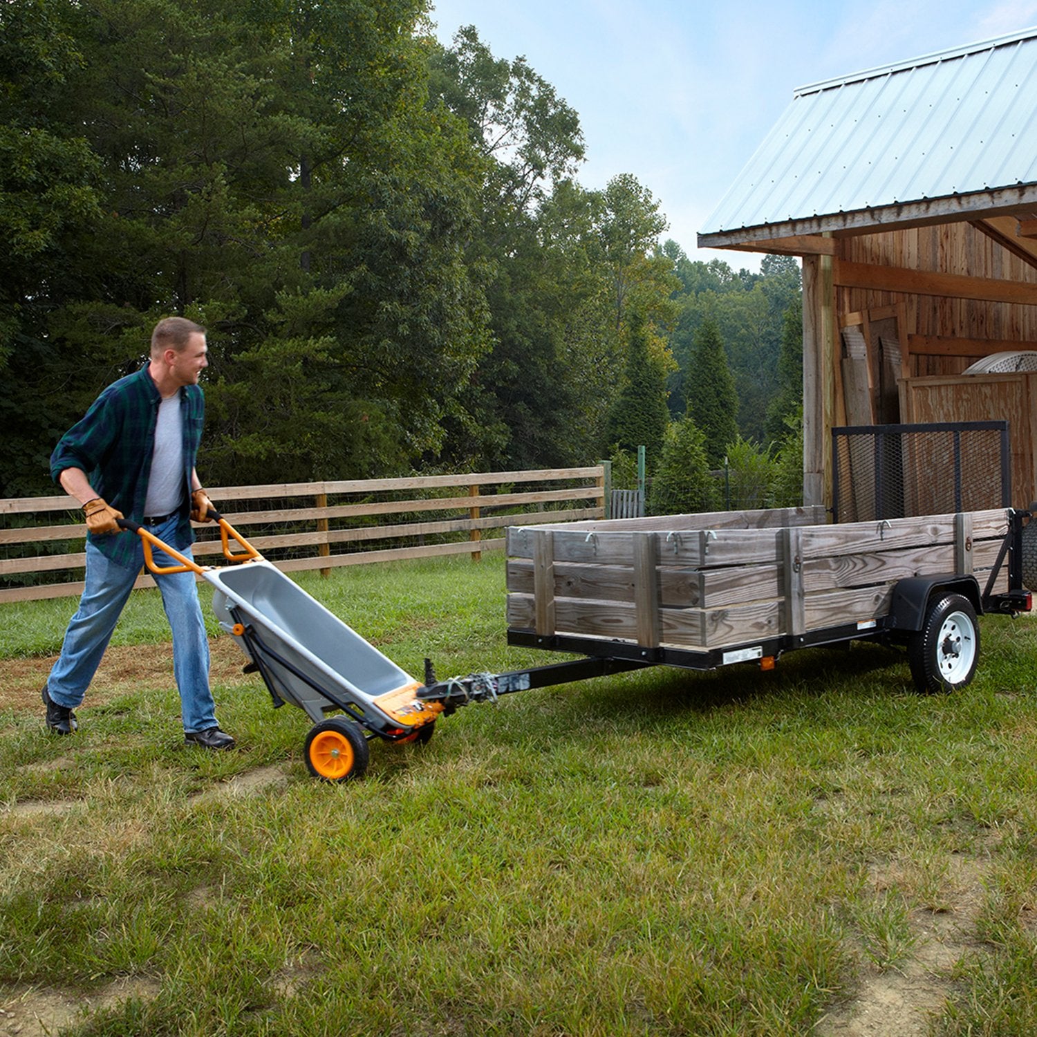 8-in-1 All-Purpose Wheel Barrow